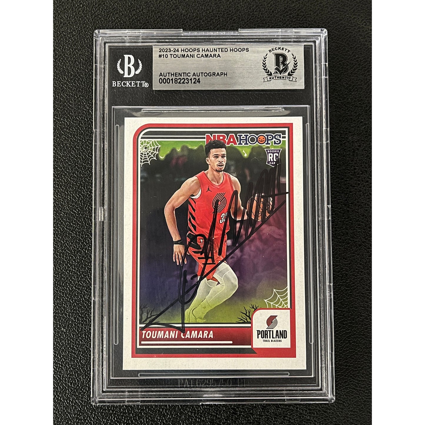 Toumani Camara Signed 2023 Haunted Hoops #10 RC Auto Beckett BAS