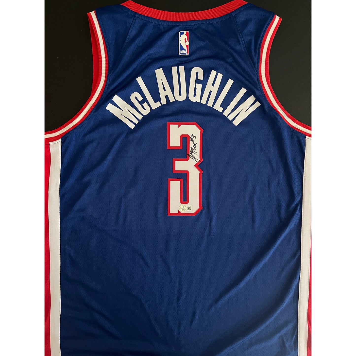 Jordan McLaughlin Signed Sacramento Kings City Edition Jersey BAS Beckett COA