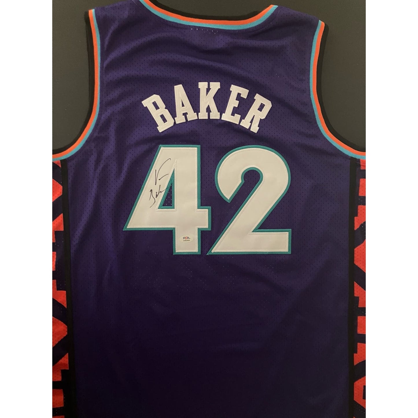 Vin Baker Signed 1995 NBA All-Star Jersey PSA/DNA