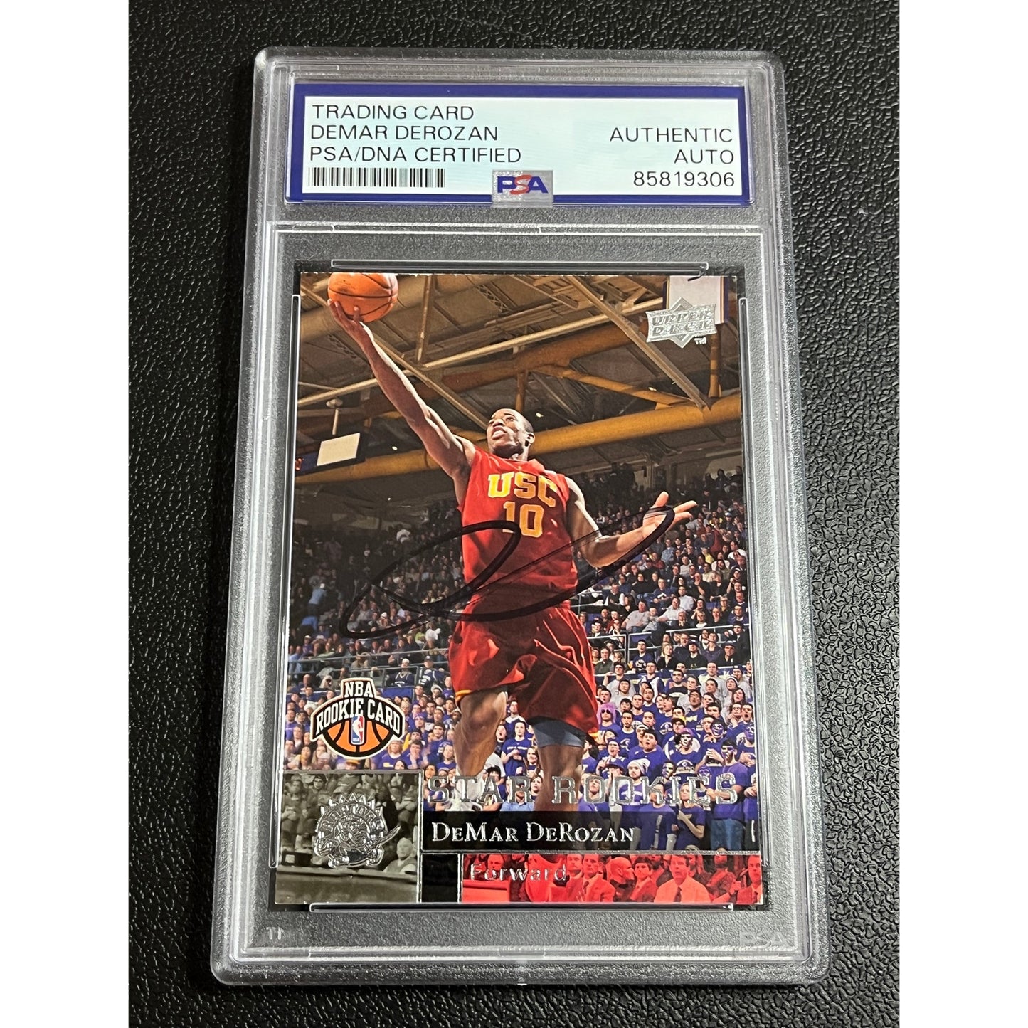 2009-10 Upper Deck Basketball #238 DeMar DeRozan Signed RC Auto USC Card PSA/DNA