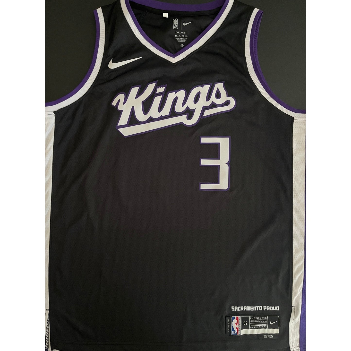 Jordan McLaughlin Signed Sacramento Kings Icon Jersey BAS Beckett COA