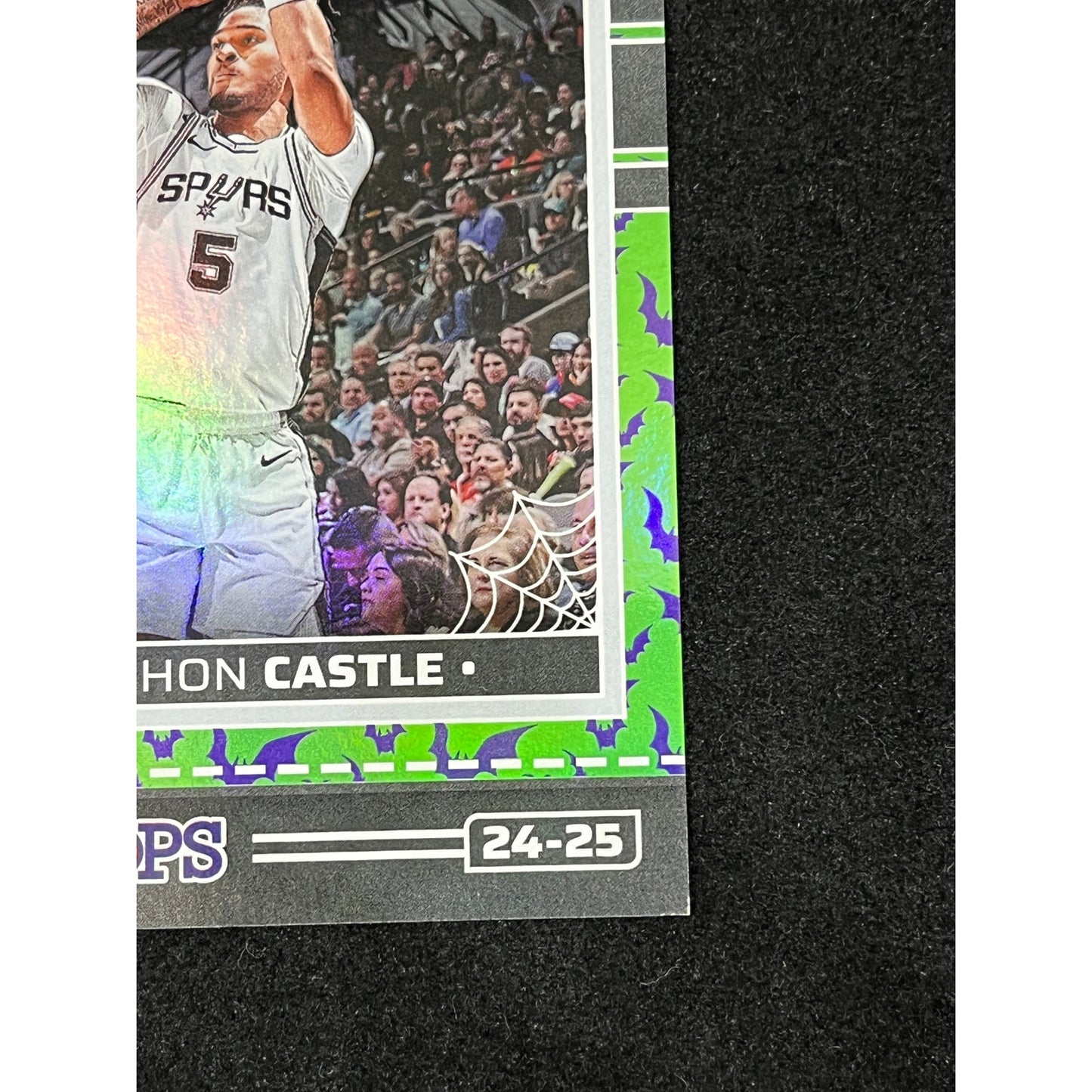 2024-25 Panini Haunted Hoops Stephon Castle #250 Green Bats Holo Rookie SP /399