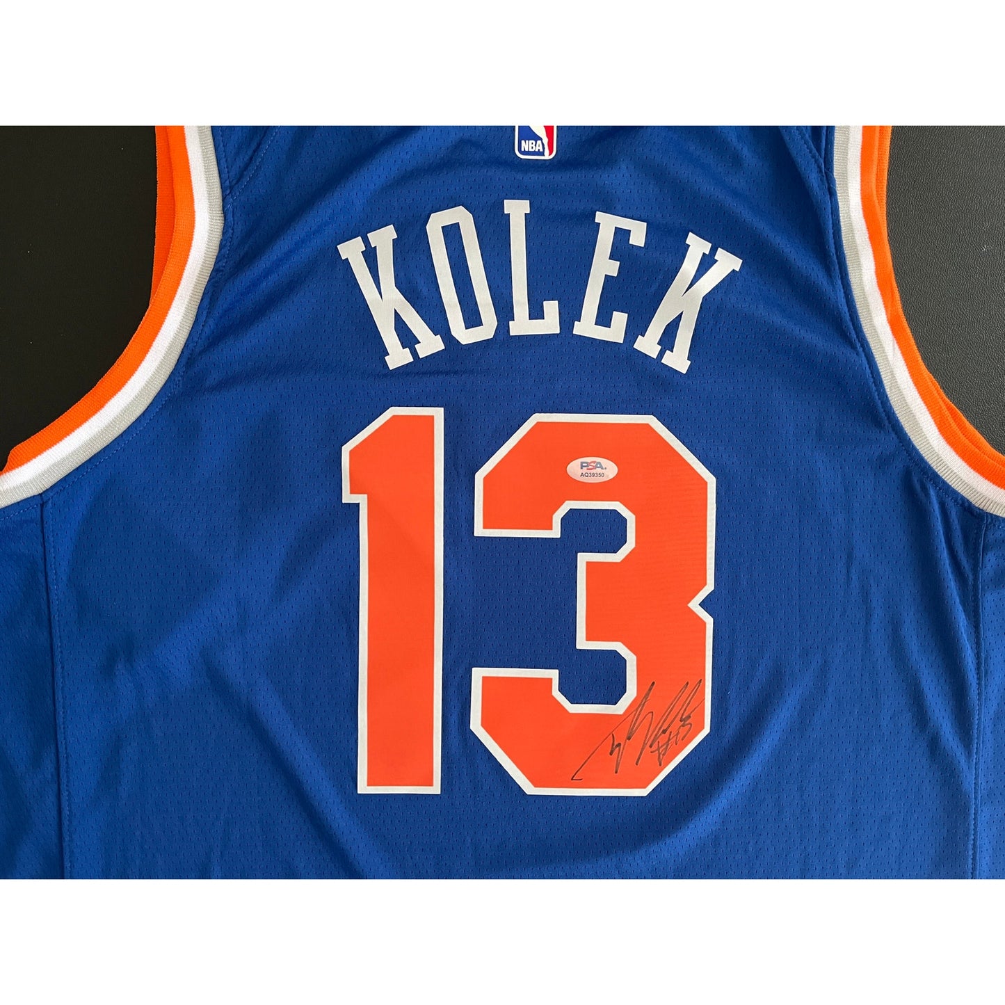 Tyler Kolek Signed New York Knicks Jersey PSA/DNA