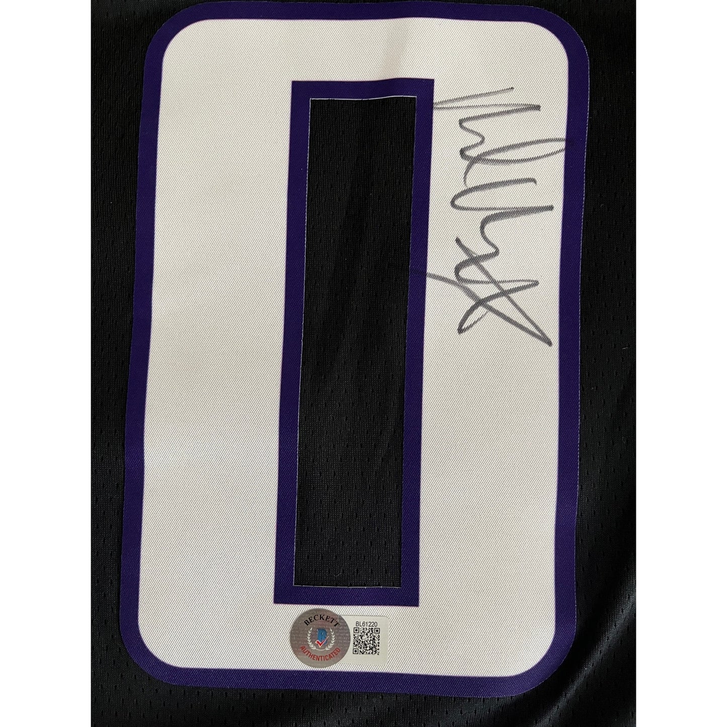 Malik Monk Signed Sacramento Kings Jersey Beckett BAS