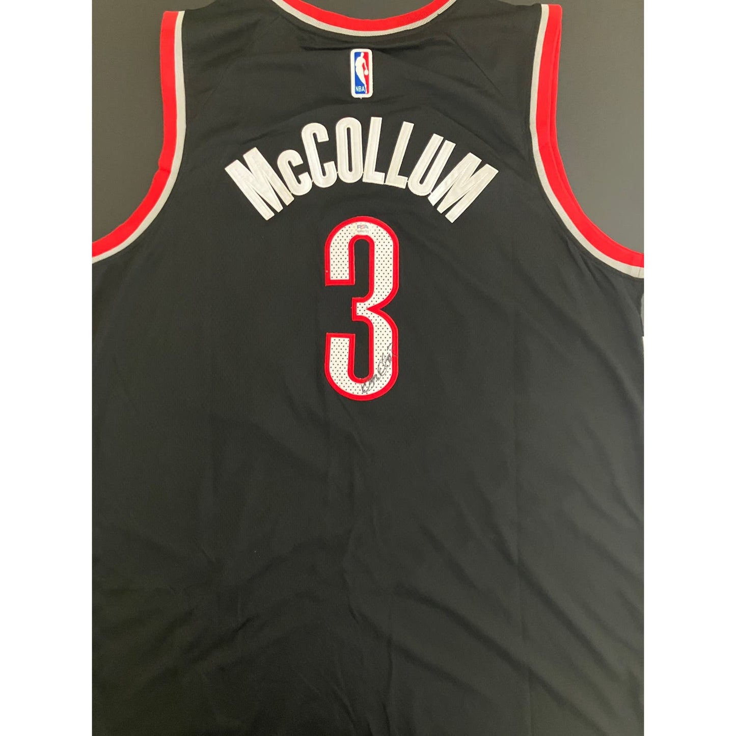 CJ McCollum Signed Portland Trail Blazers Jersey PSA/DNA COA