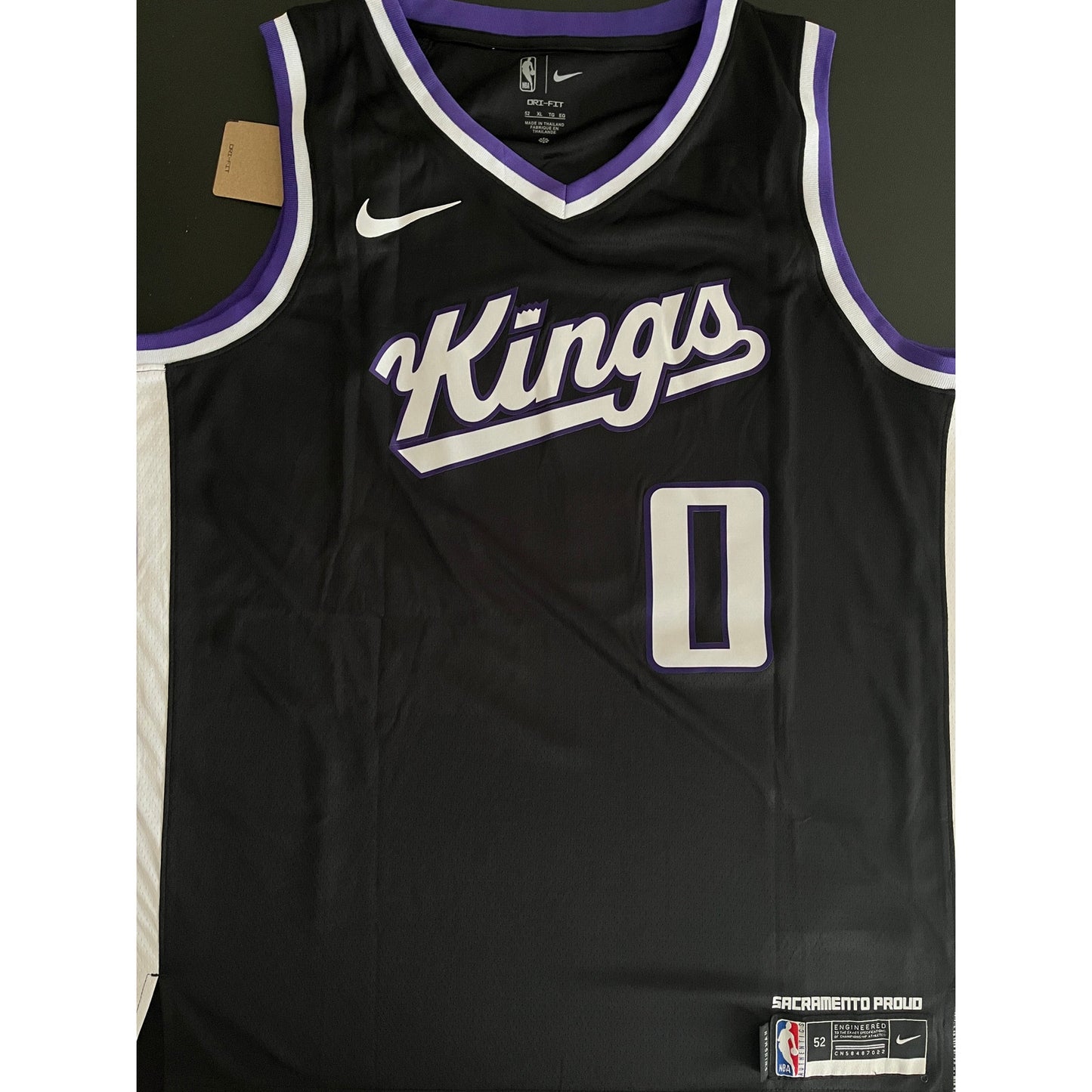 Malik Monk Signed Sacramento Kings Jersey Beckett BAS