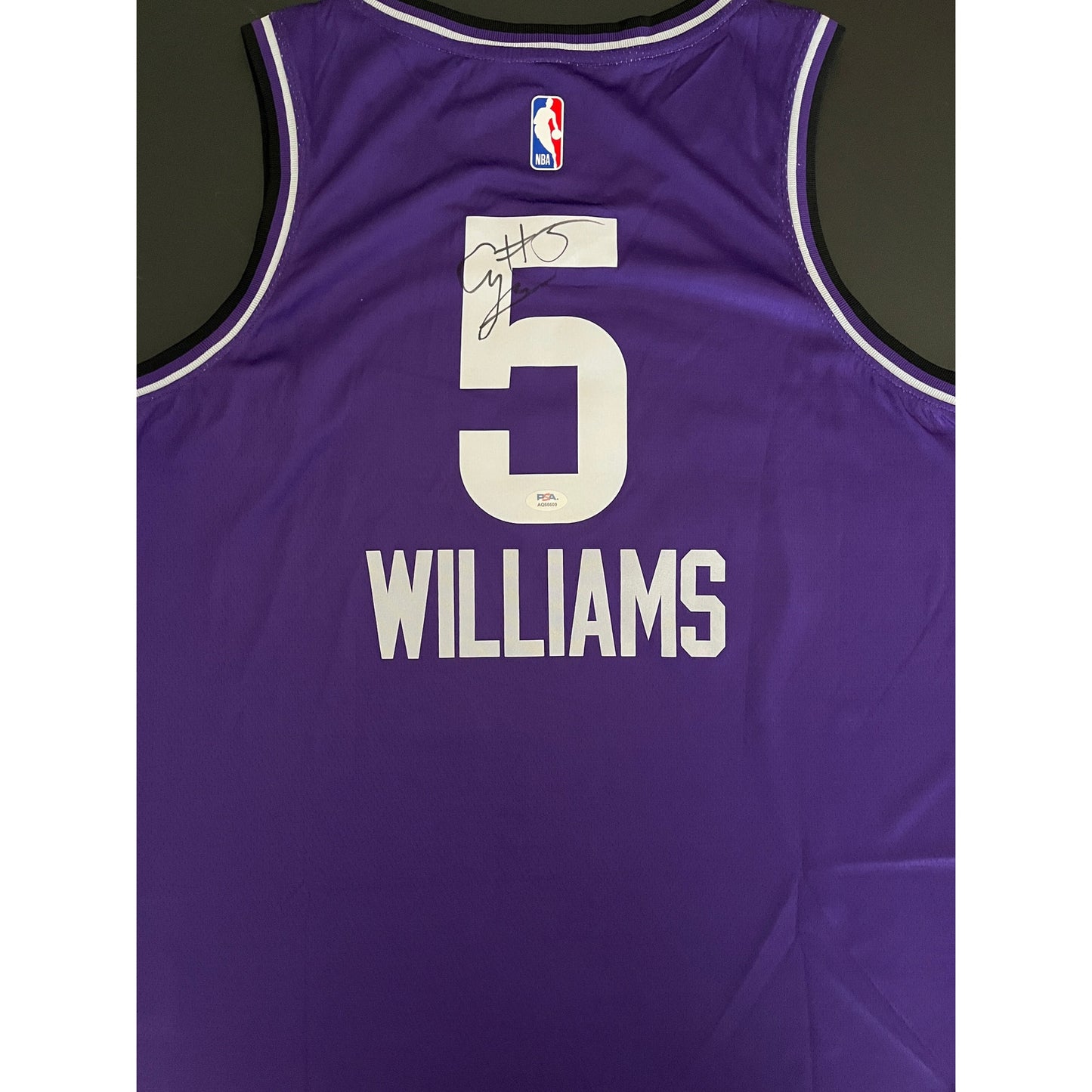 Cody Williams Signed Utah Jazz Jersey PSA/DNA