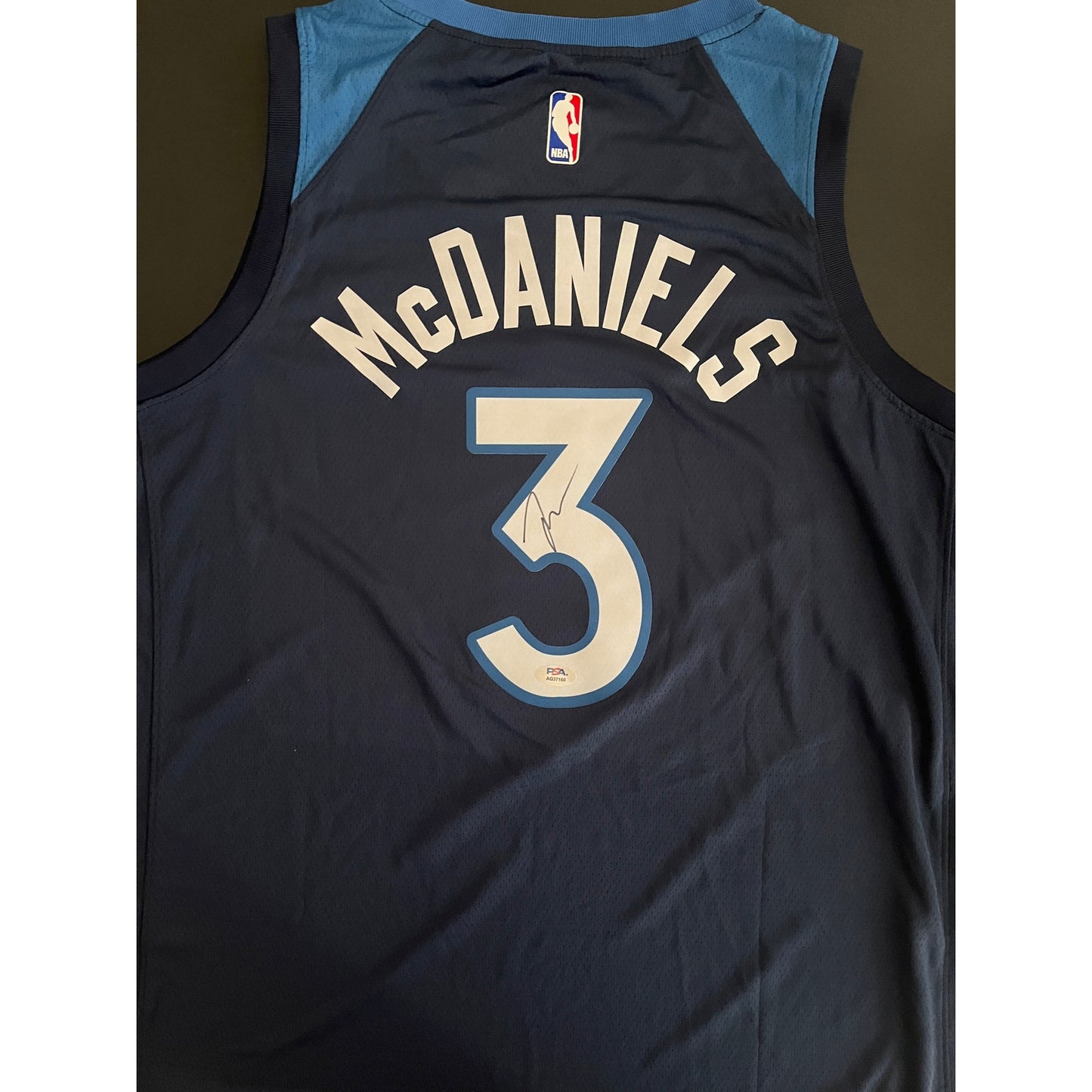 Jaden McDaniels Signed Minnesota Timberwolves Jersey PSA/DNA