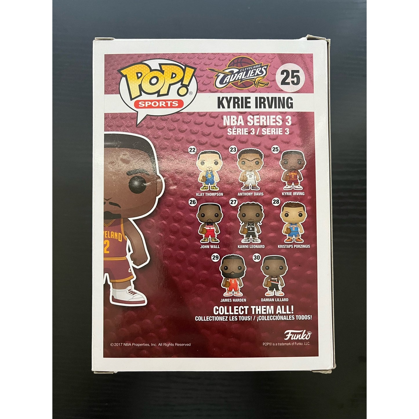 Kyrie Irving Funko POP! #25 NBA Cleveland Cavaliers 2016 Vaulted