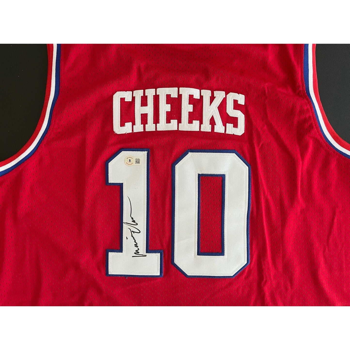 Maurice 'Mo' Cheeks Signed Philadelphia 76ers Jersey Beckett BAS