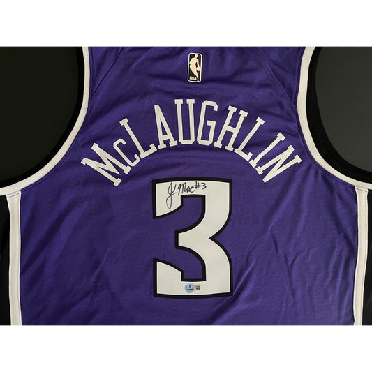 Jordan McLaughlin Signed Sacramento Kings Classic Edition Jersey BAS Beckett COA