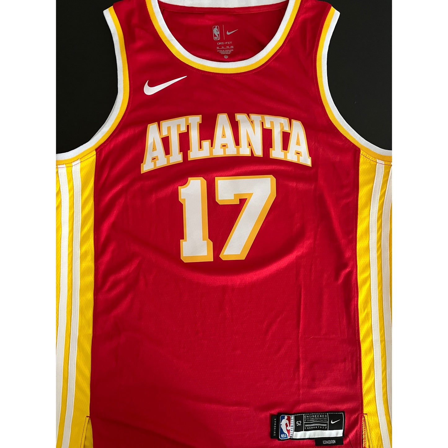 Onyeka Okongwu Signed Atlanta Hawks Jersey 'Go Hawks' Inscription PSA/DNA