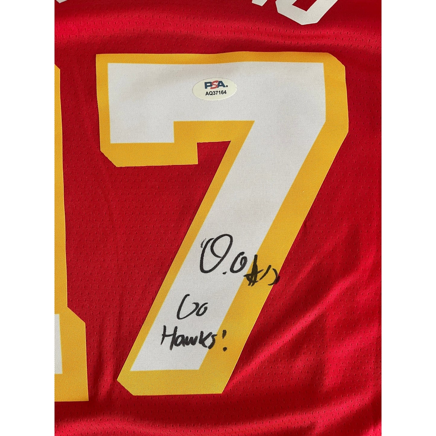 Onyeka Okongwu Signed Atlanta Hawks Jersey 'Go Hawks' Inscription PSA/DNA