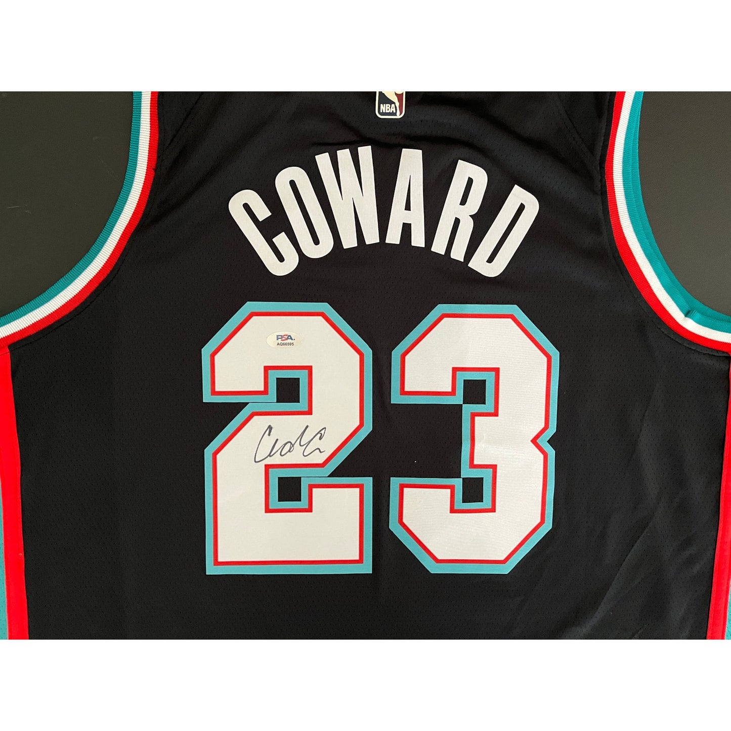 Cedric Coward Signed Memphis Grizzlies Jersey PSA/DNA