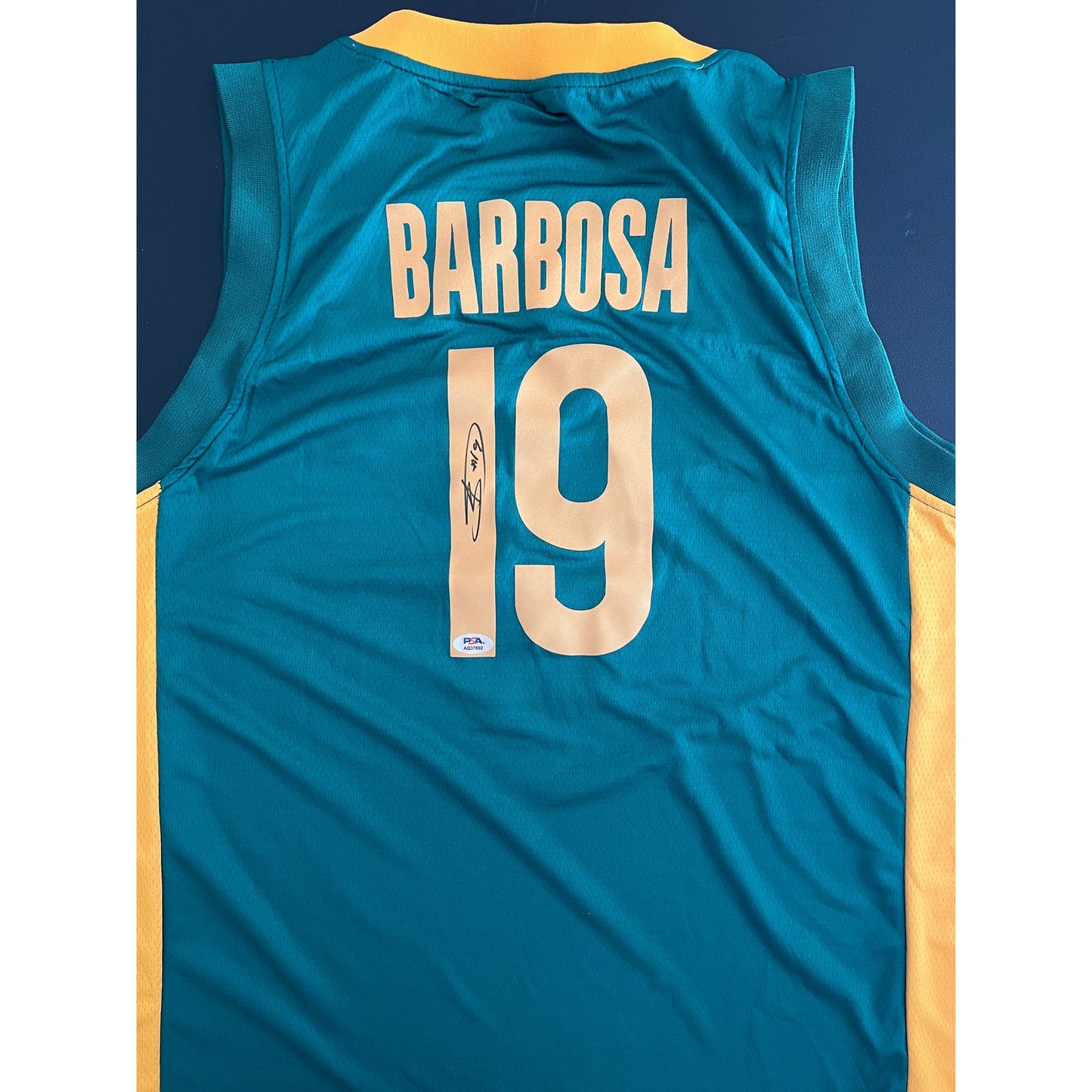 Leandro Barbosa Signed Brazil National Team Jersey PSA/DNA
