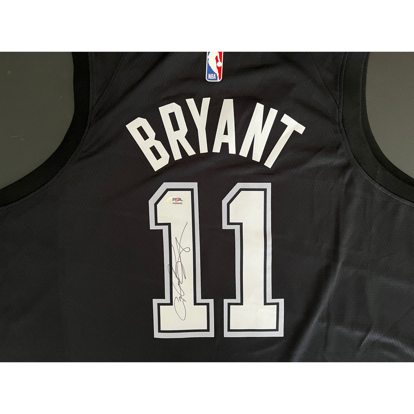 Carter Bryant Signed San Antonio Spurs Jersey PSA/DNA