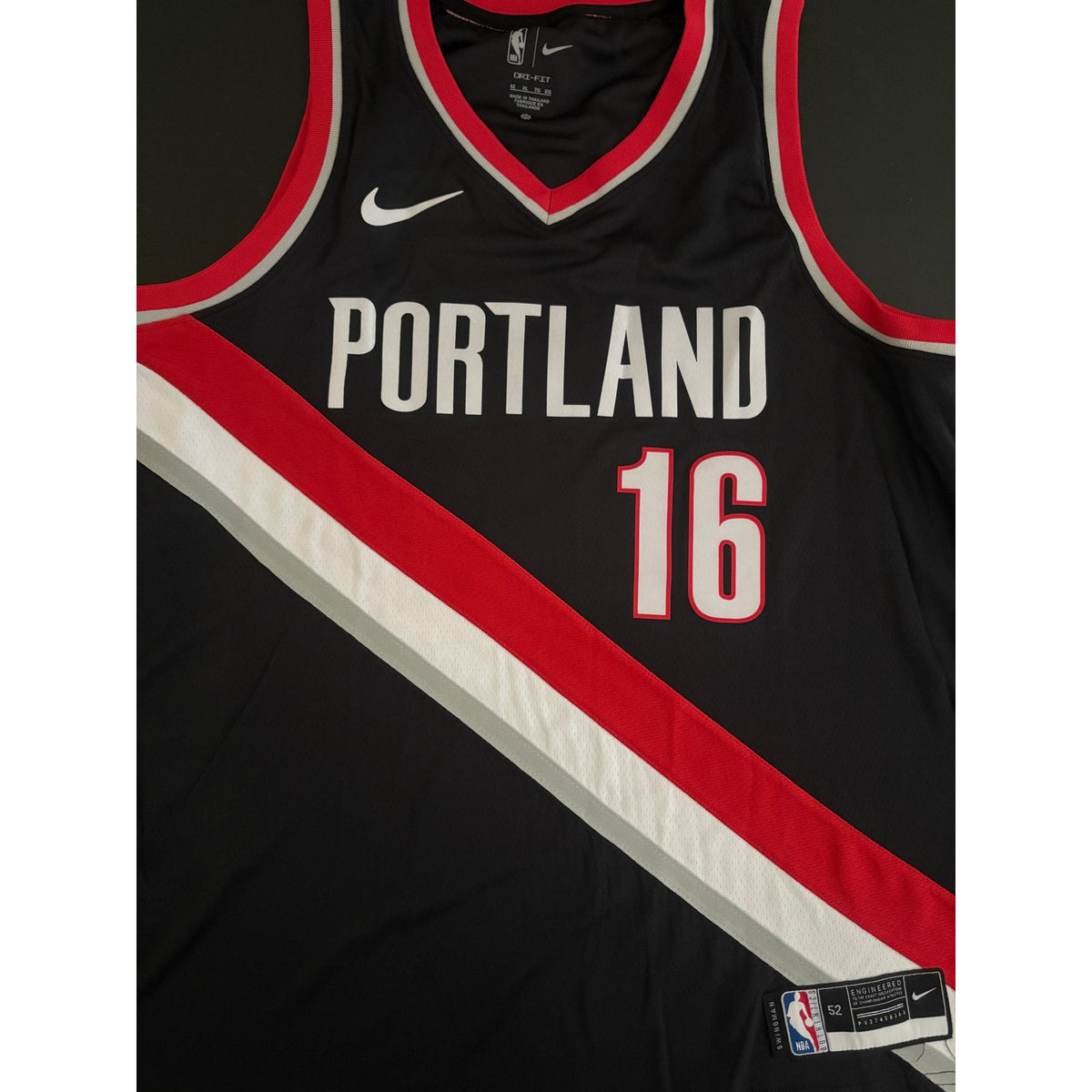 Yang Hansen Signed Portland Trail Blazers Jersey PSA/DNA