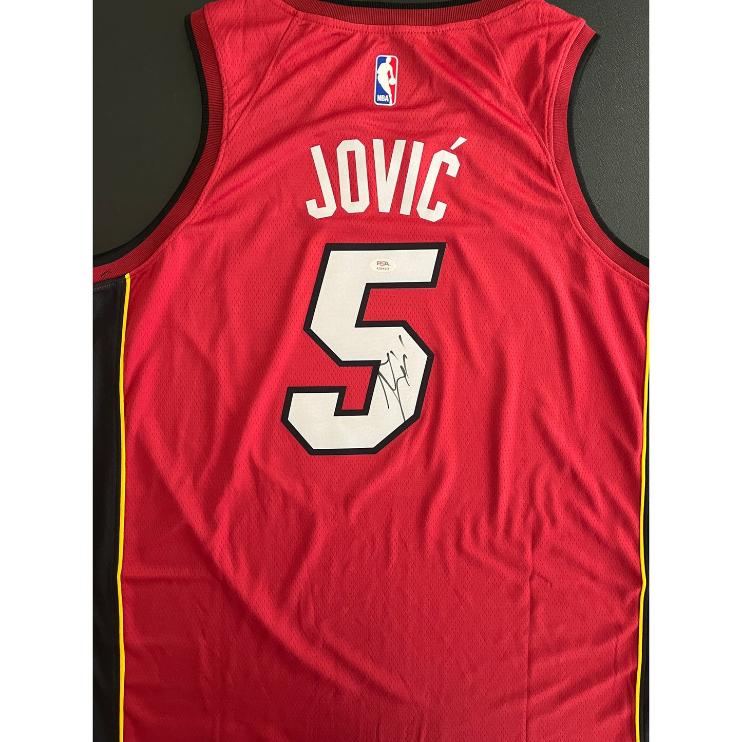 Nikola Jovic Signed Miami Heat Jersey PSA/DNA