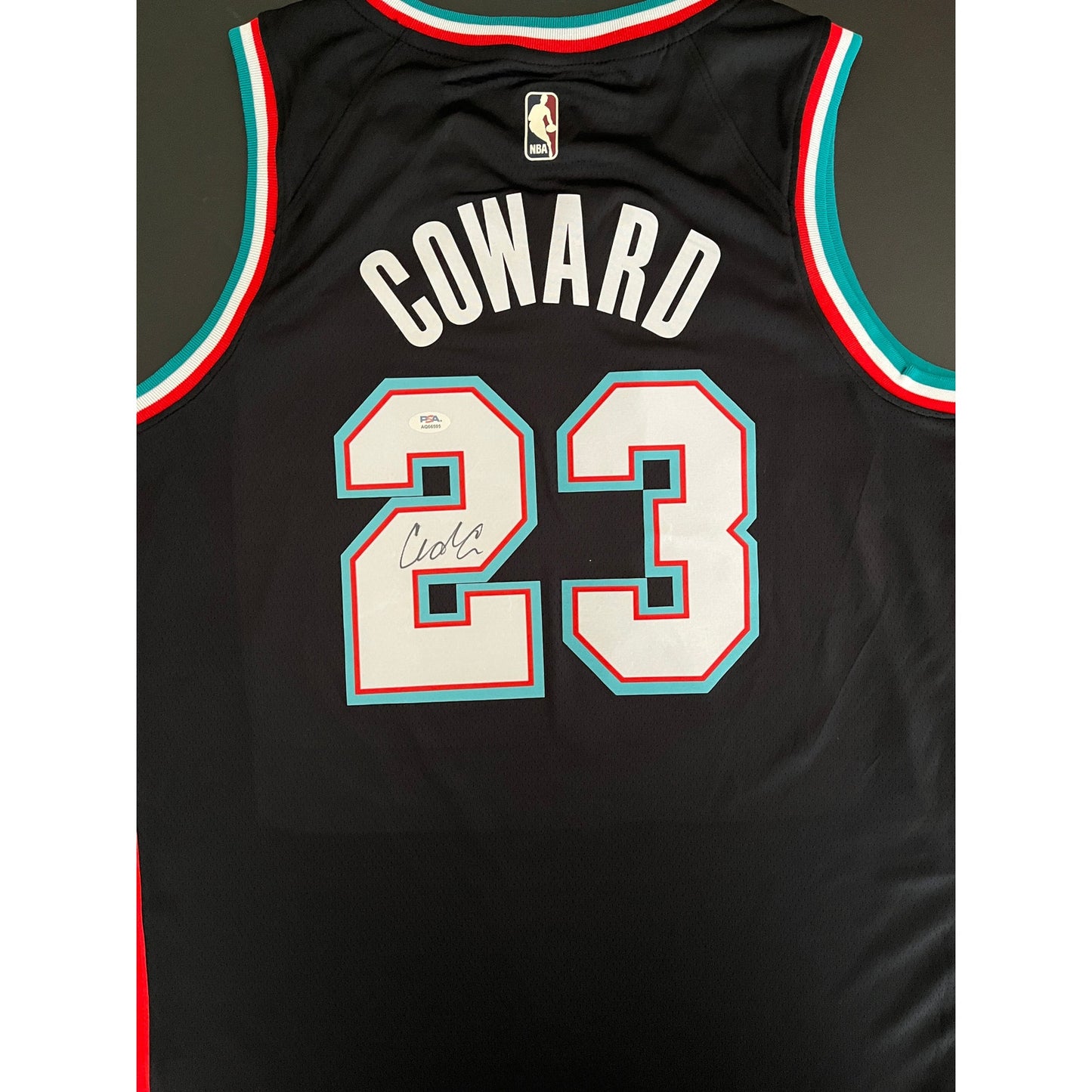 Cedric Coward Signed Memphis Grizzlies Jersey PSA/DNA