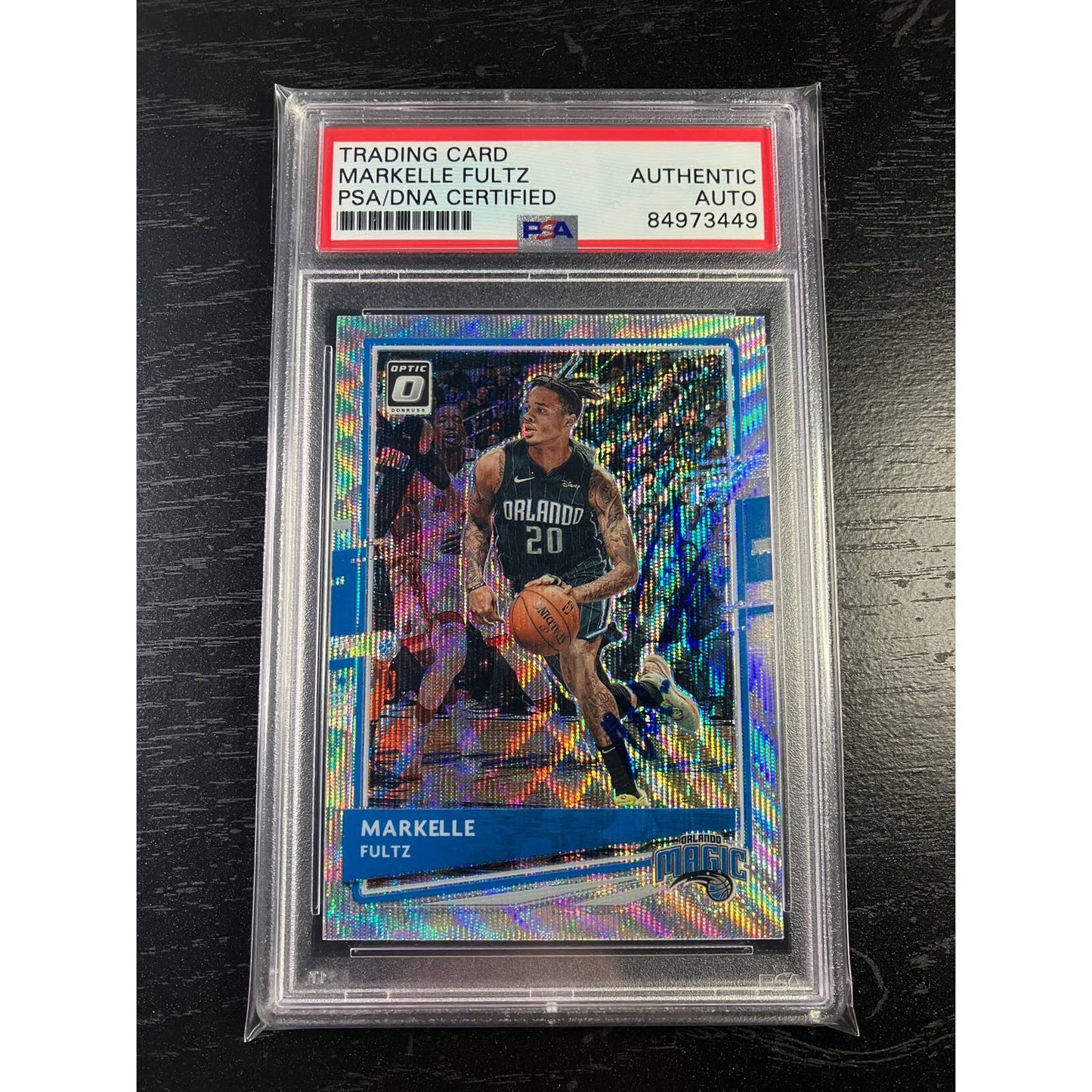 2020 Donruss Optic Fanatics Silver Wave Markelle Fultz Signed Card Auto PSA/DNA