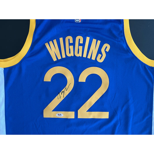 Andrew Wiggins Signed Golden State Warriors Jersey PSA/DNA