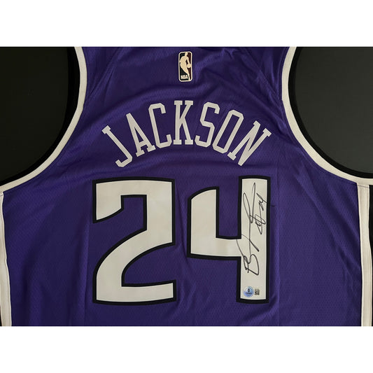Bobby Jackson Signed Sacramento Kings Jersey BAS Beckett COA