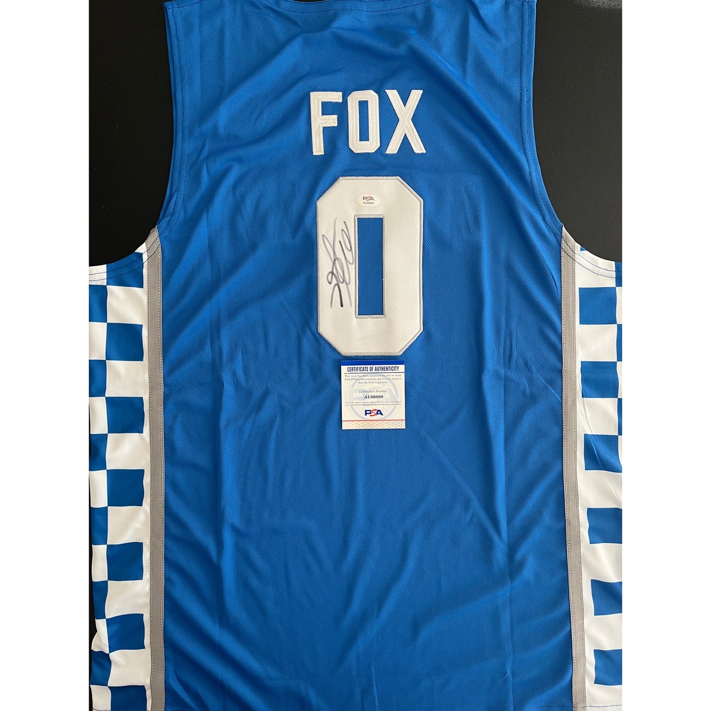 De'Aaron Fox Signed Kentucky Wildcats Jersey PSA/DNA COA