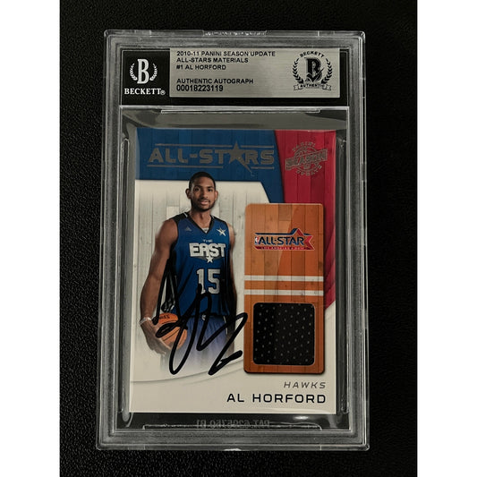 Al Horford Signed 2010 Season Update All-Stars Materials Relic Auto Beckett BAS