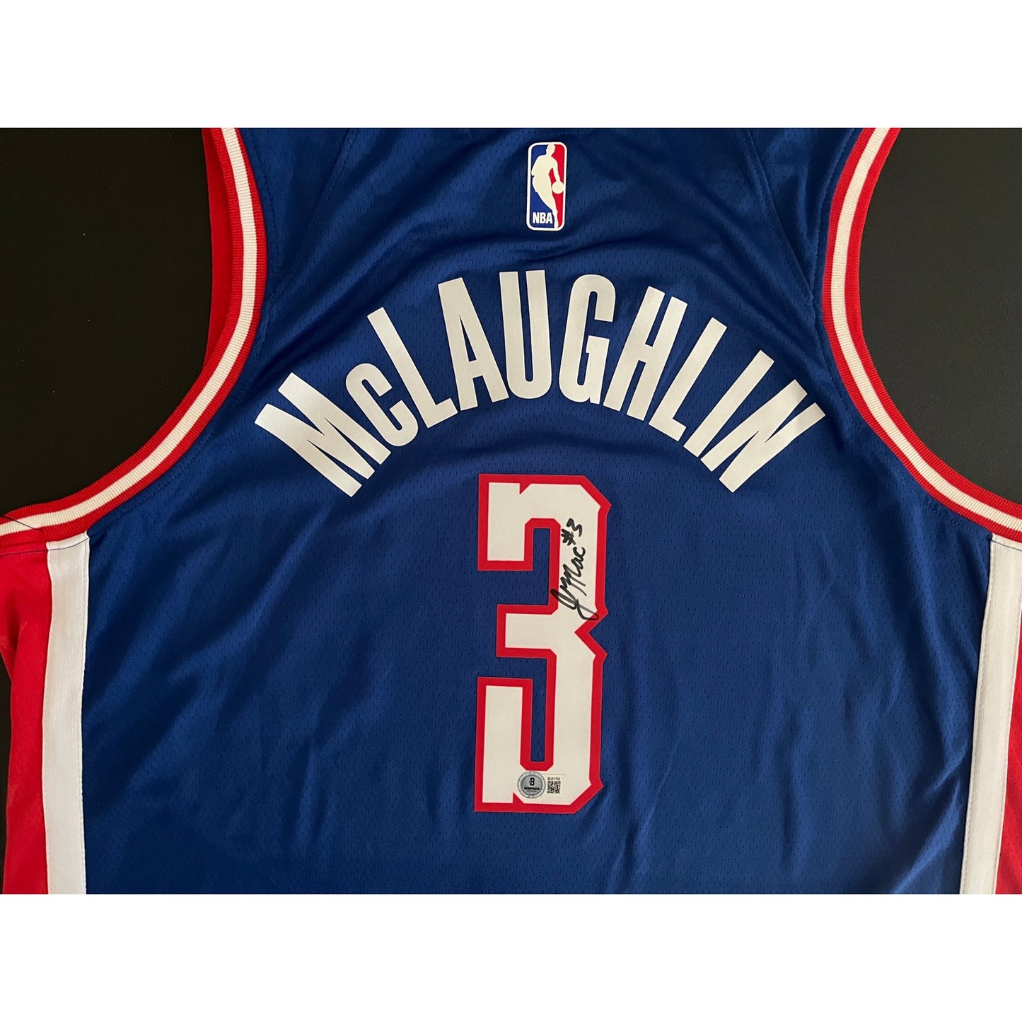 Jordan McLaughlin Signed Sacramento Kings City Edition Jersey BAS Beckett COA