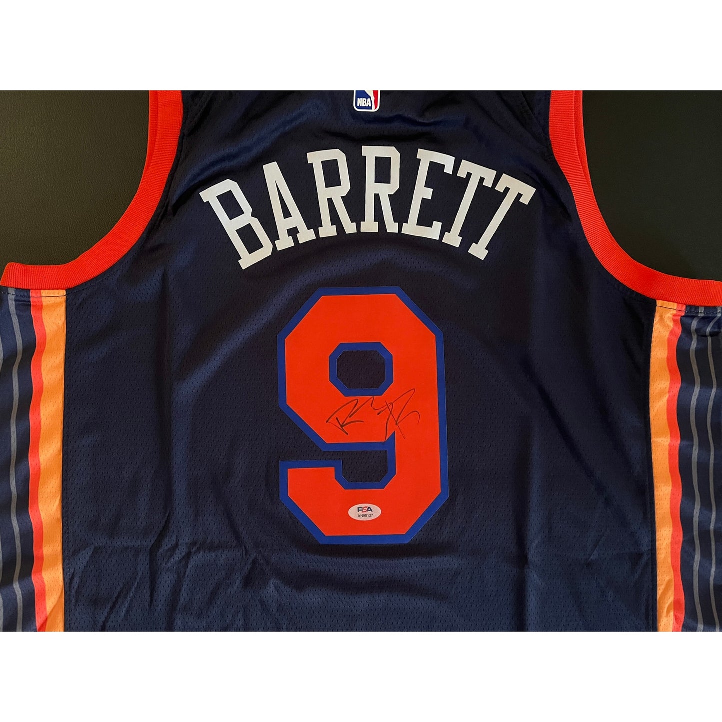 RJ Barrett Signed New York Knicks Jersey PSA/DNA COA