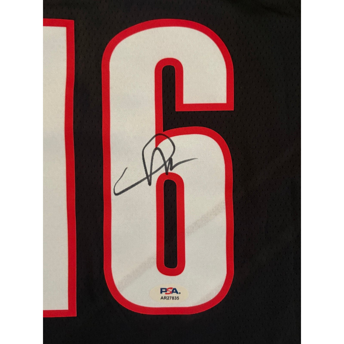 Yang Hansen Signed Portland Trail Blazers Jersey PSA/DNA