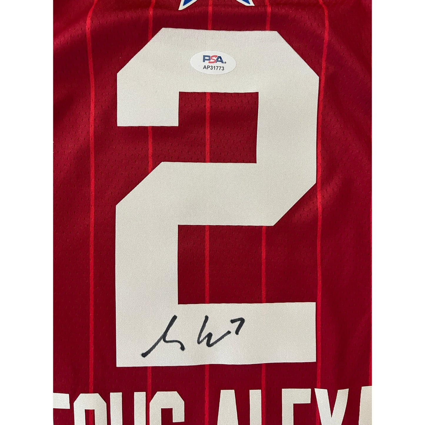 Shai Gilgeous Alexander Signed 2024 NBA All-Star Jersey PSA/DNA