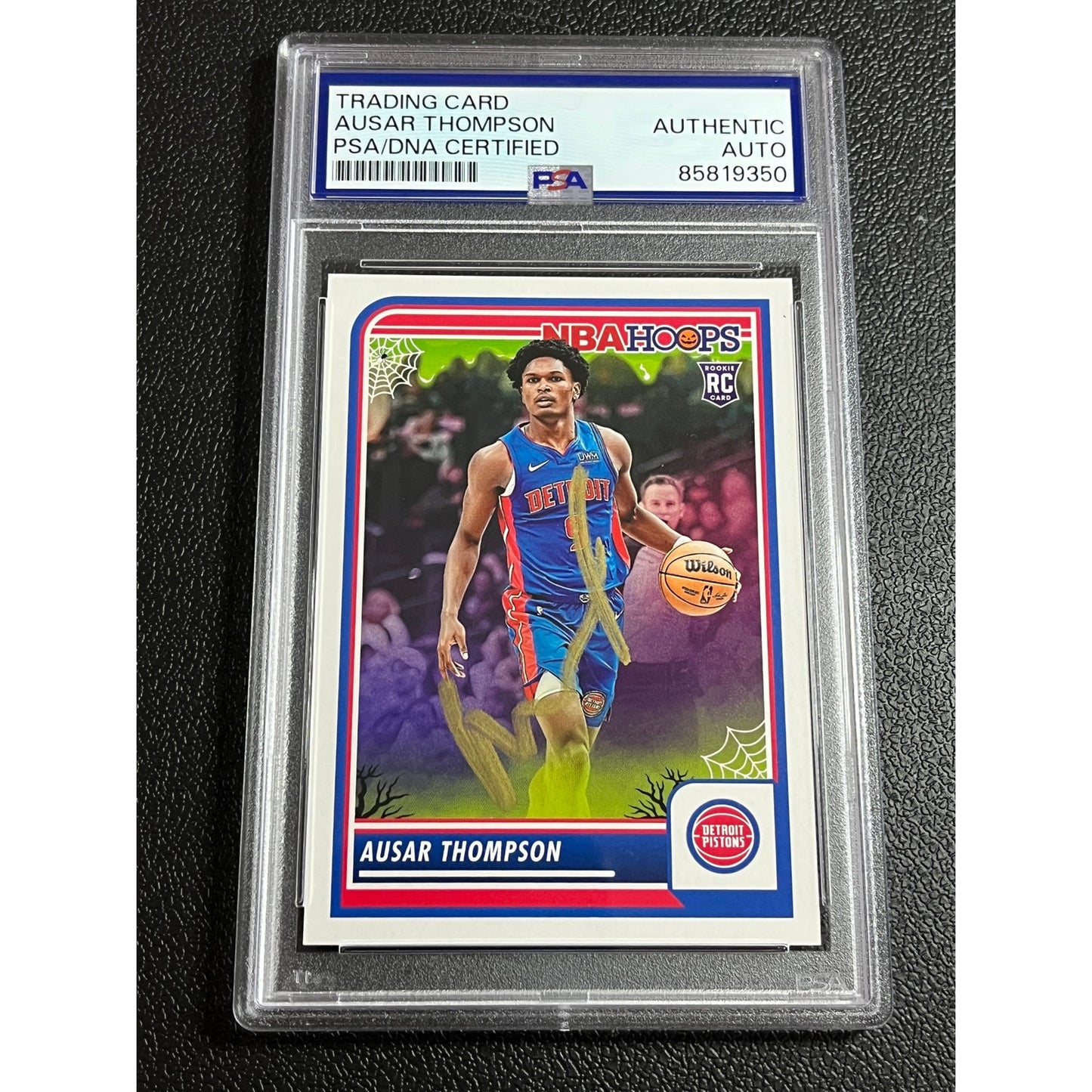 2024-25 NBA Haunted Hoops Ausar Thompson Signed RC Auto Pistons Card PSA/DNA