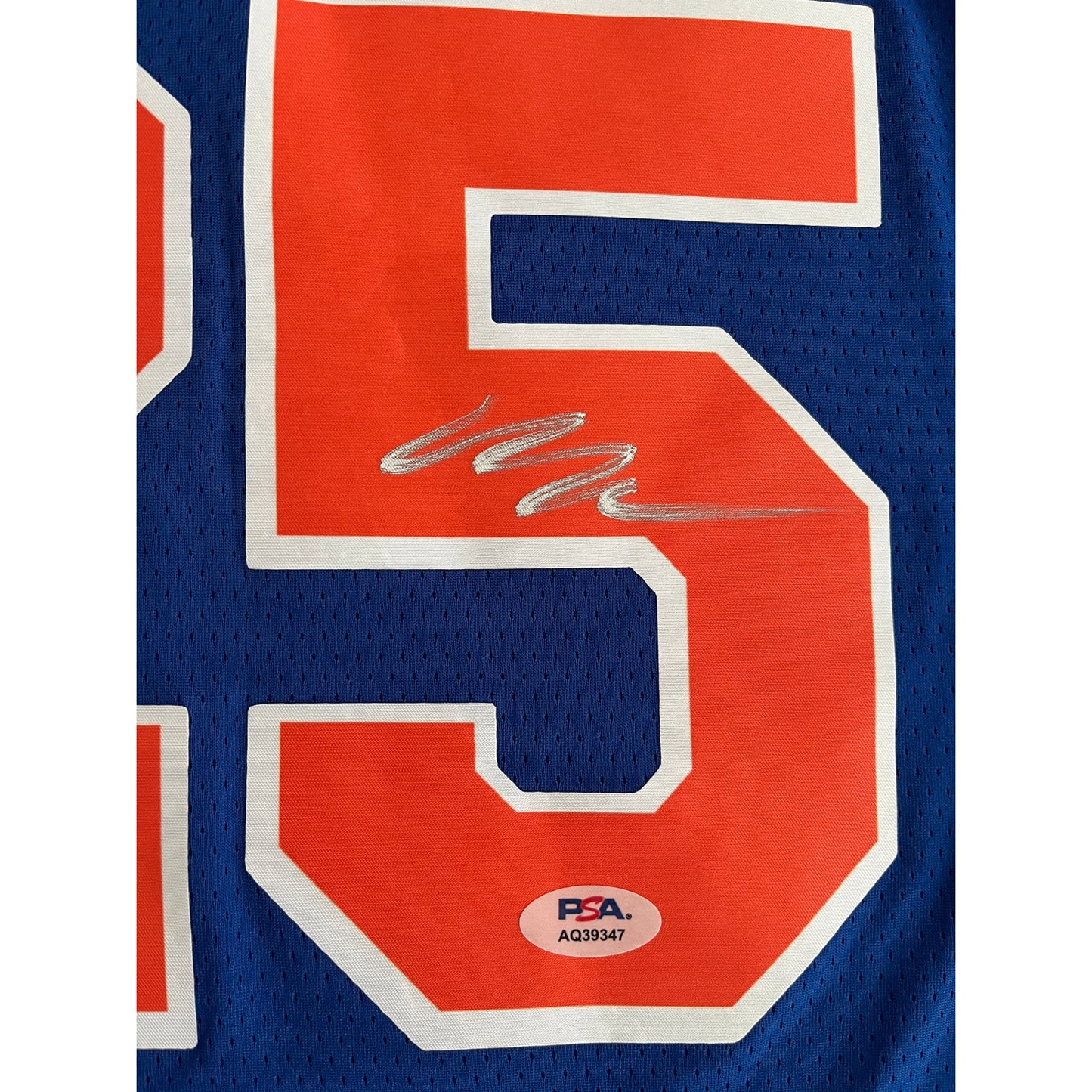 Mikal Bridges Signed New York Knicks Jersey PSA/DNA