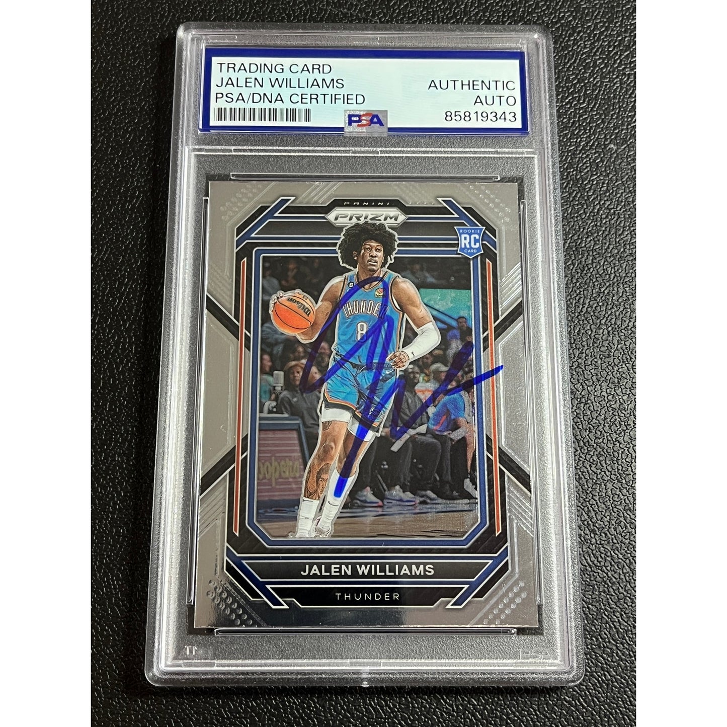 2022-23 Panini Prizm Jalen Williams #246 Signed RC Auto OKC Thunder Card PSA/DNA