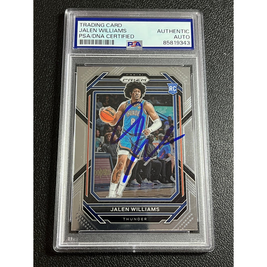 2022-23 Panini Prizm Jalen Williams #246 Signed RC Auto OKC Thunder Card PSA/DNA