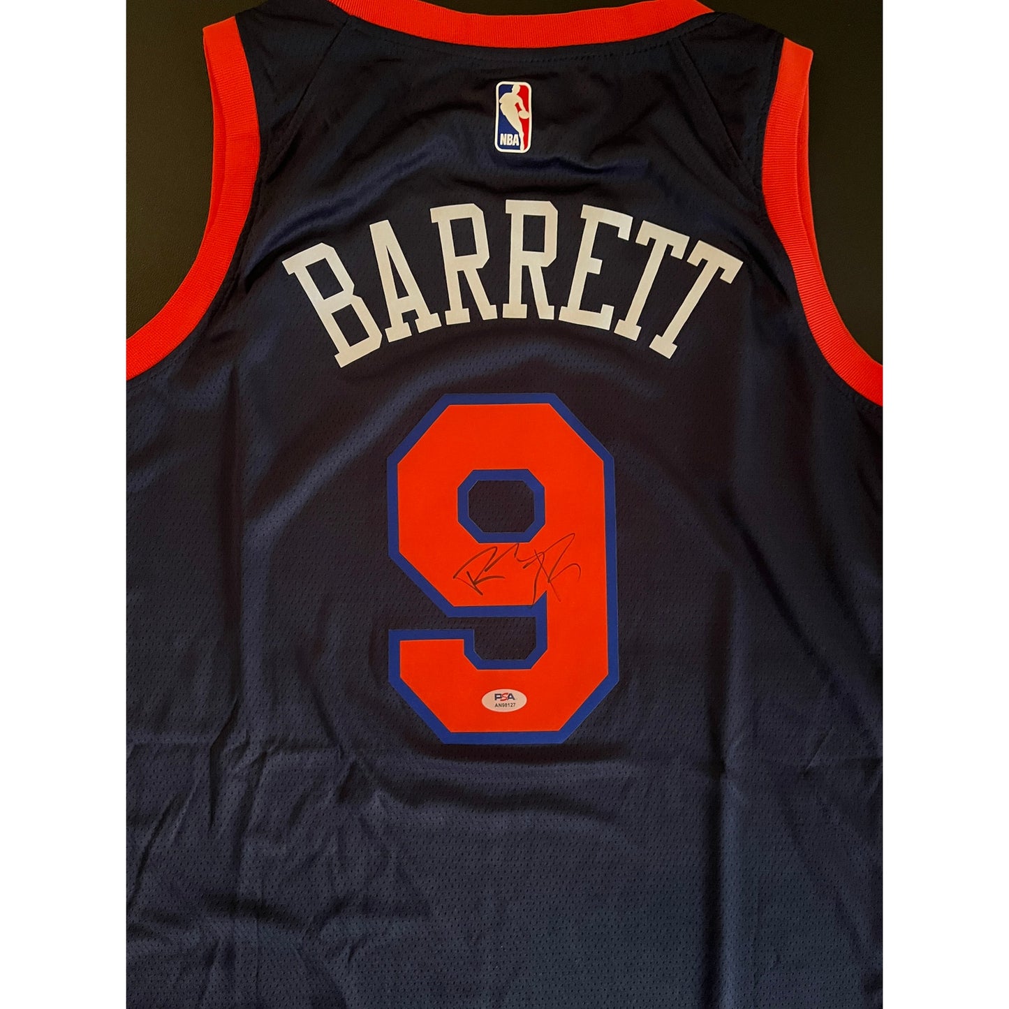 RJ Barrett Signed New York Knicks Jersey PSA/DNA COA