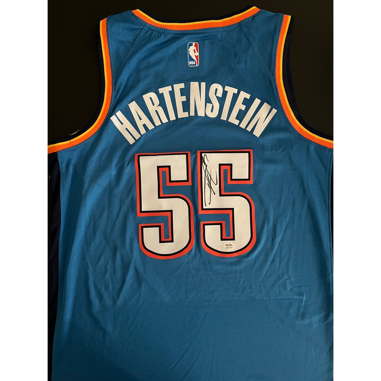 Isaiah Hartenstein Signed Oklahoma City Thunder Jersey PSA/DNA