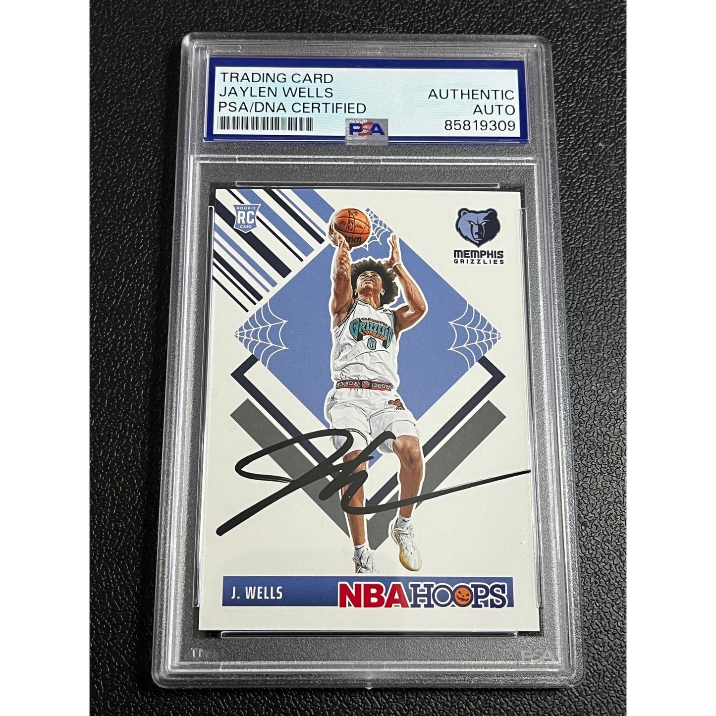 2024-25 Haunted Hoops Jaylen Wells #298 Signed RC Auto Grizzlies Card PSA/DNA