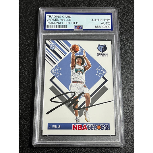 2024-25 Haunted Hoops Jaylen Wells #298 Signed RC Auto Grizzlies Card PSA/DNA