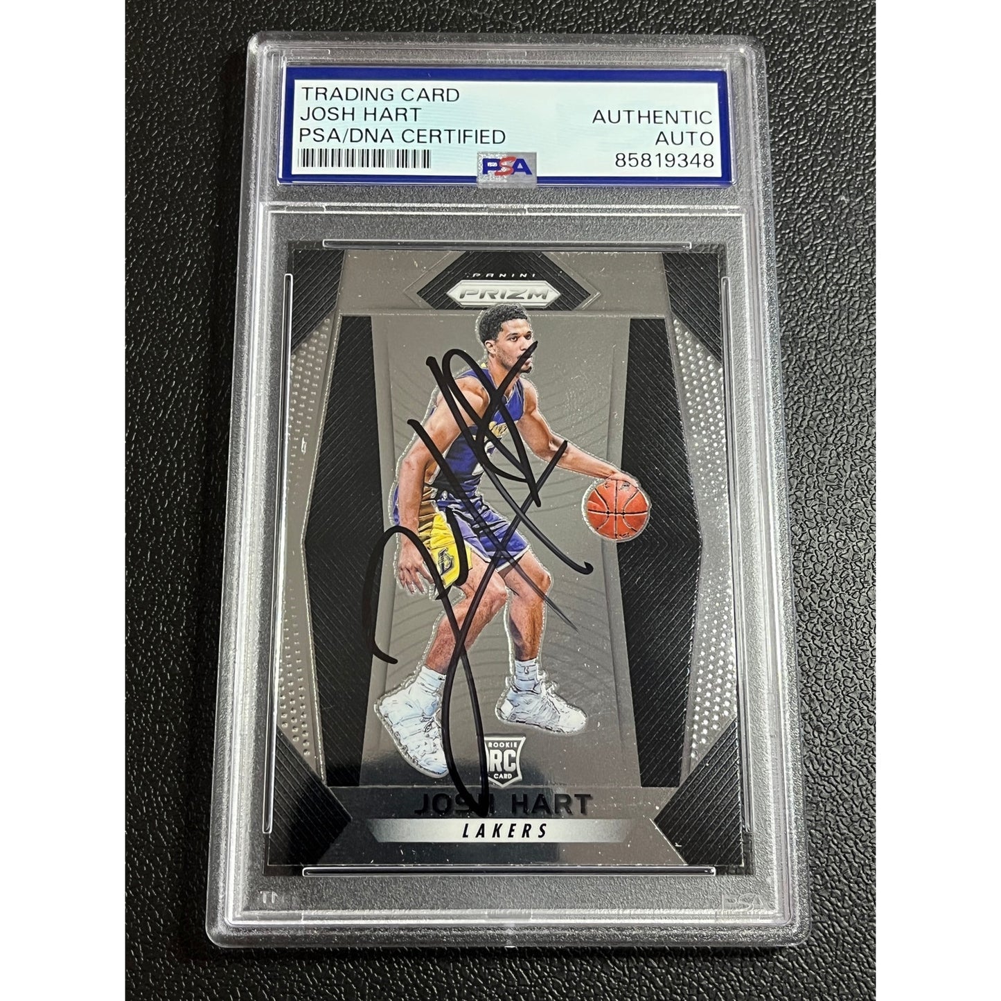 2017-18 Panini Prizm Josh Hart #282 Signed RC Auto LA Lakers Card PSA/DNA