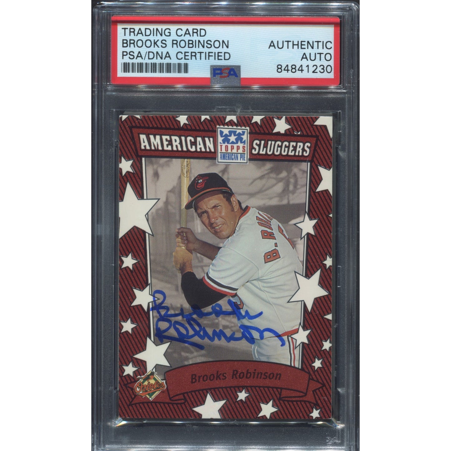 2002 Topps Brooks Robinson Signed American Sluggers Auto PSA/DNA