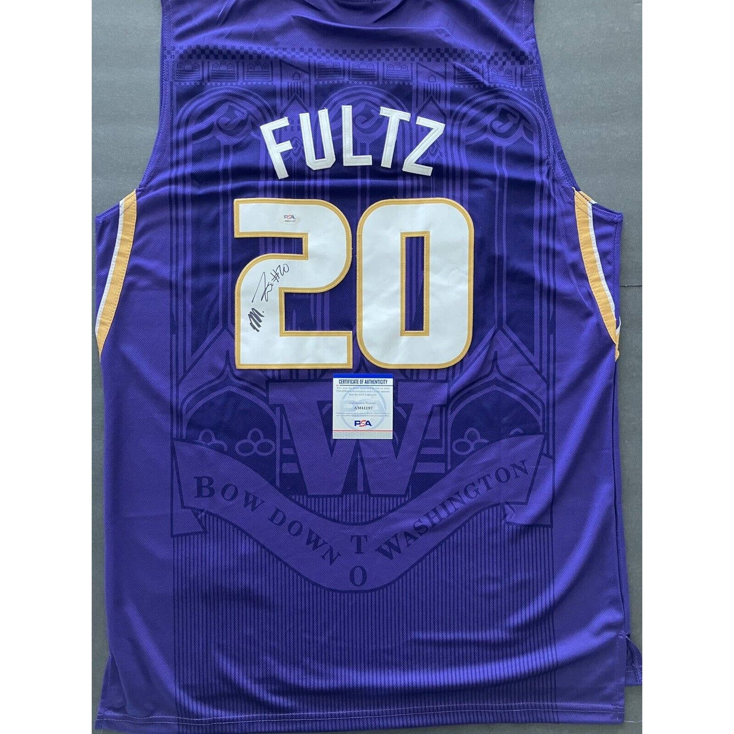 Markelle Fultz Signed Washington Huskies Jersey PSA/DNA COA