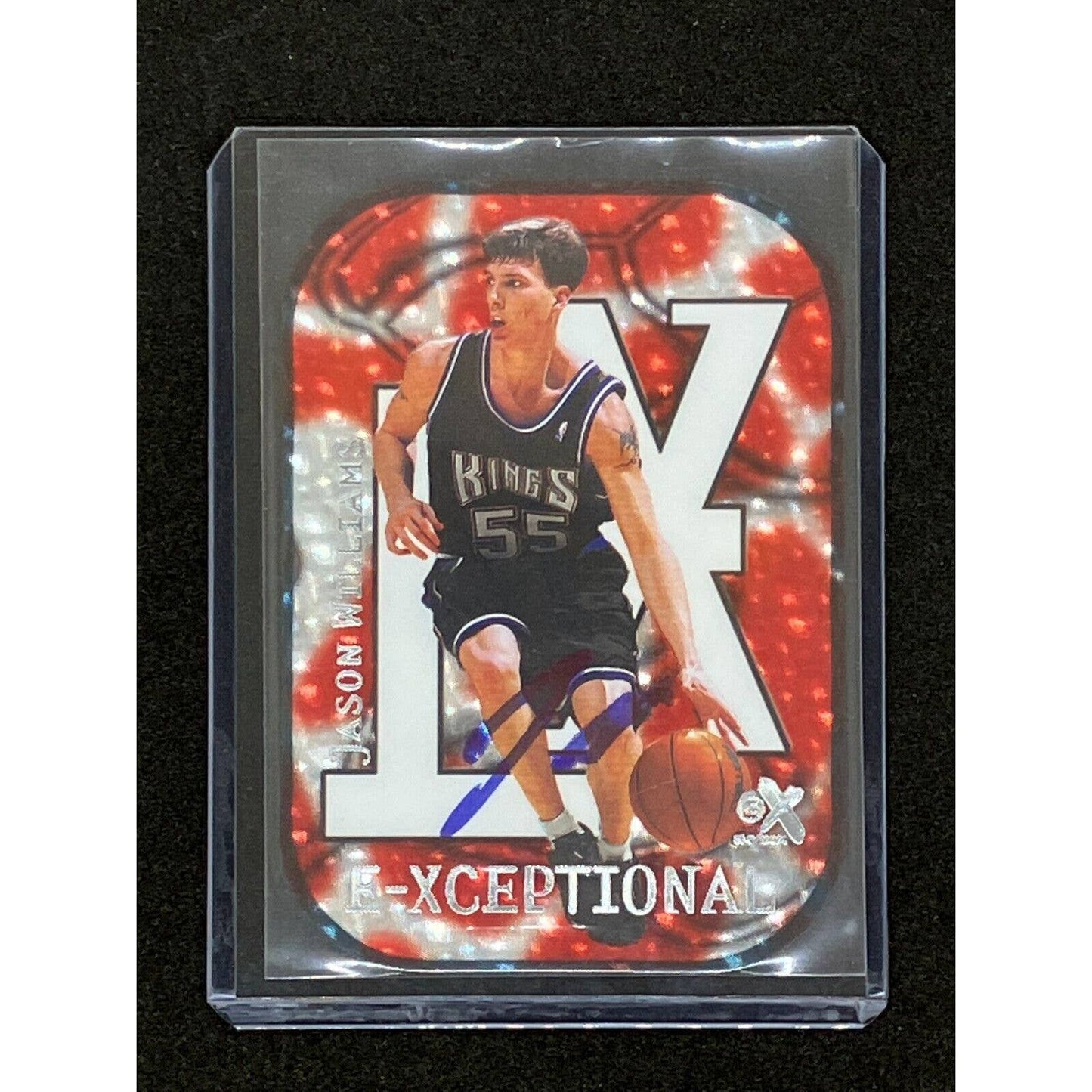 Jason Williams Signed 1999-00 Skybox E-X E-Xceptional Insert JSA Witness COA