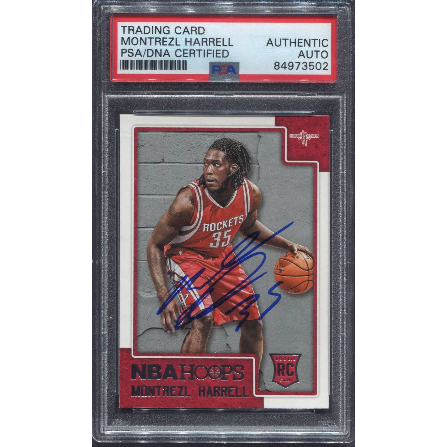 2015-16 Panini NBA Hoops Montrezl Harrell Signed Rookie Rockets RC Auto PSA/DNA