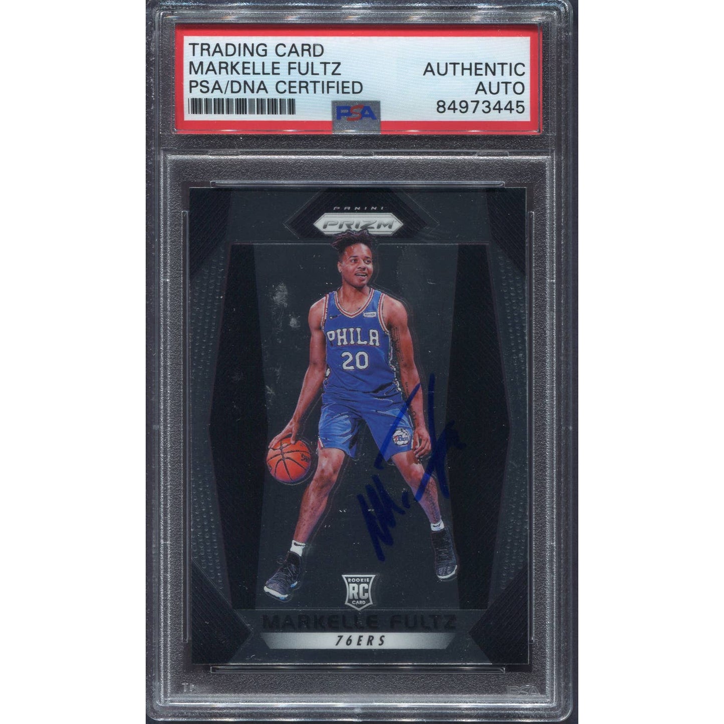 2017-18 Panini Prizm Markelle Fultz Signed Rookie RC Auto PSA/DNA