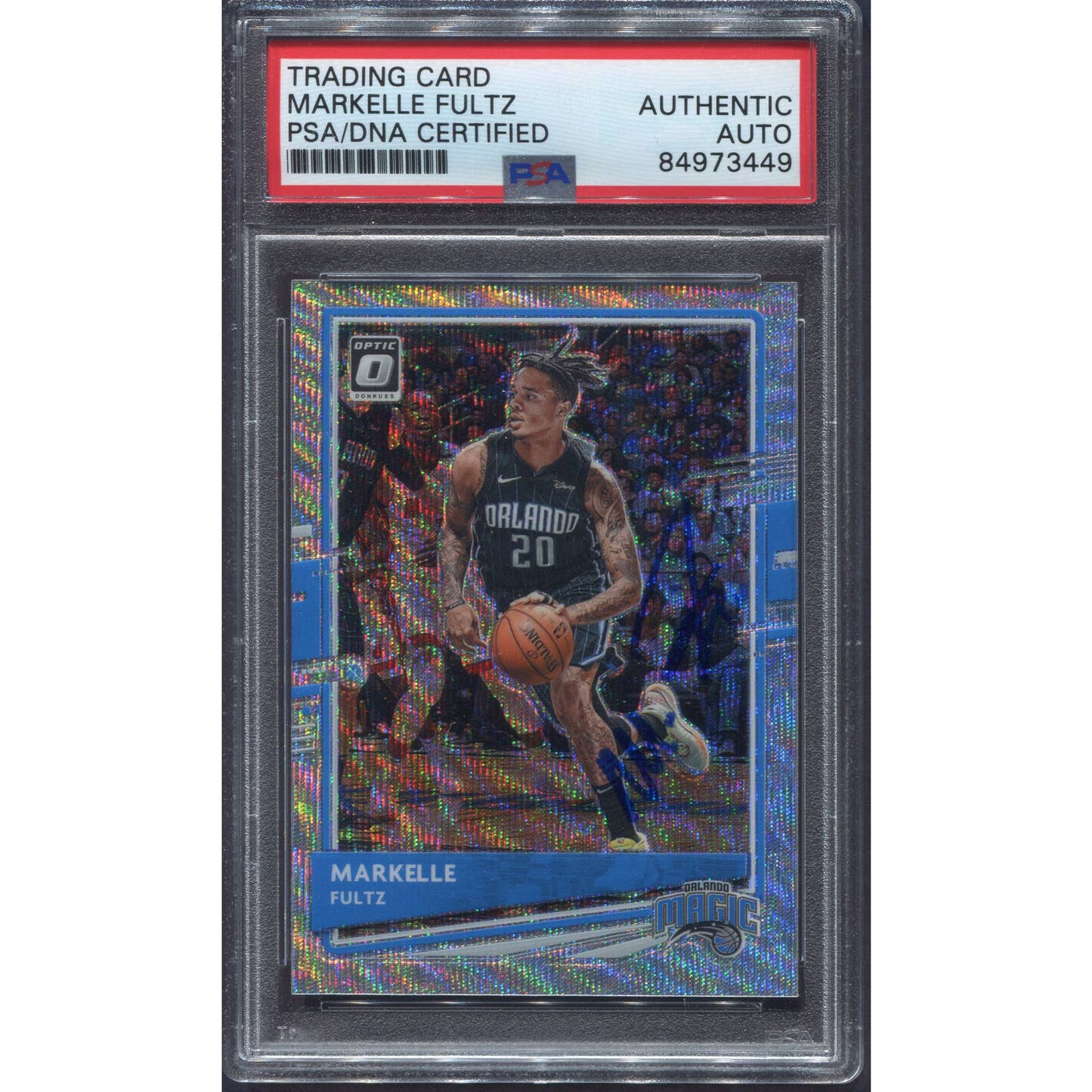 2020 Donruss Optic Fanatics Silver Wave Markelle Fultz Signed Card Auto PSA/DNA