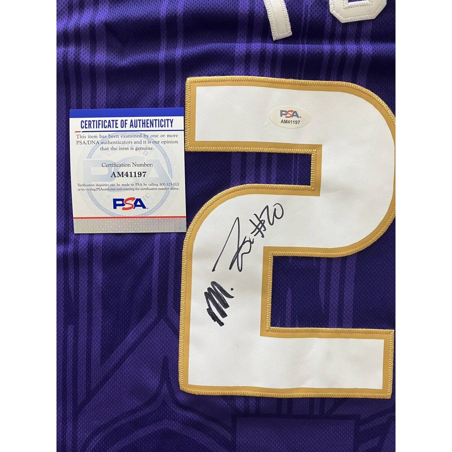 Markelle Fultz Signed Washington Huskies Jersey PSA/DNA COA