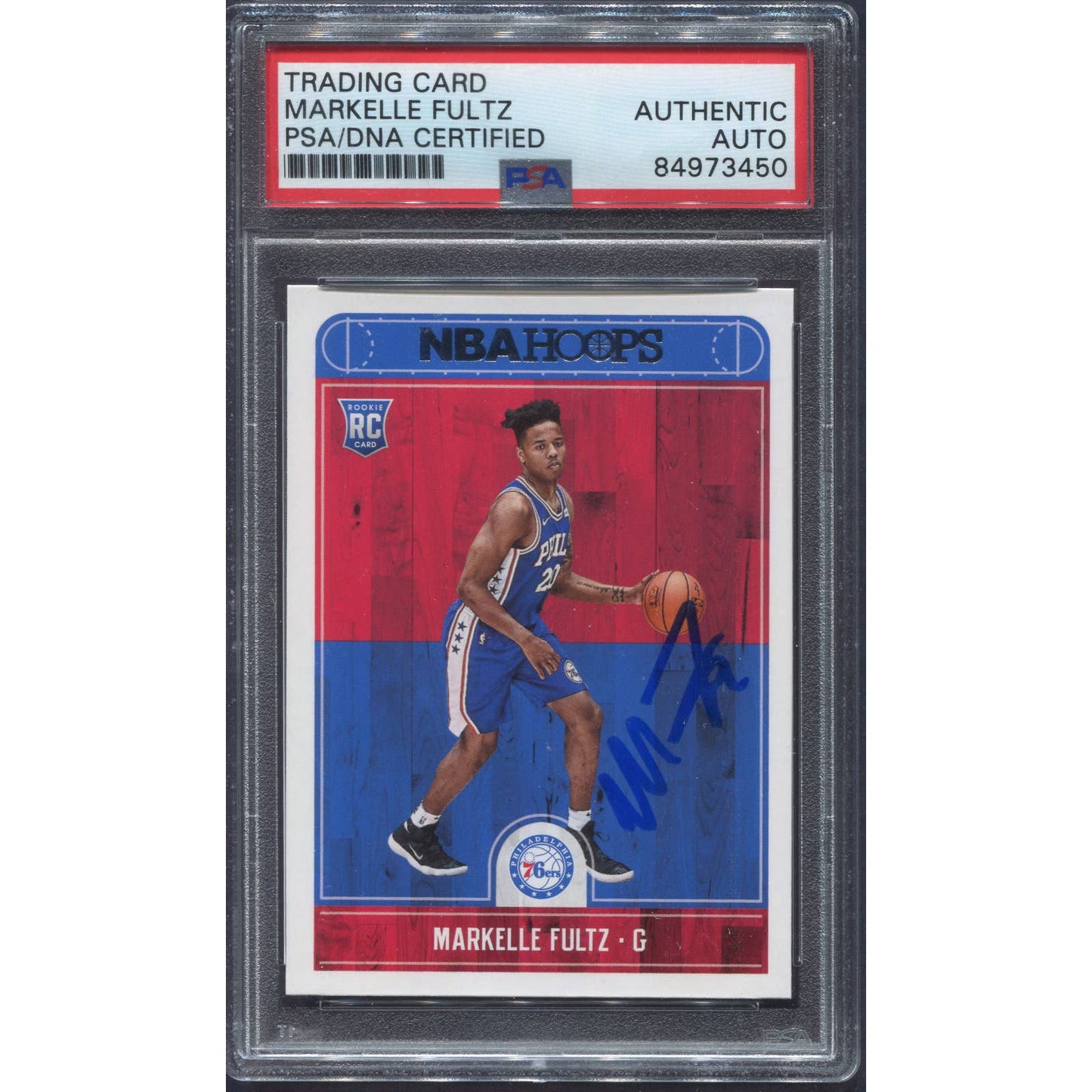 2017-18 Panini NBA Hoops Markelle Fultz Signed Rookie RC Auto PSA/DNA