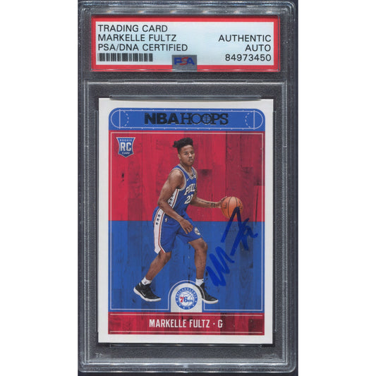 2017 Panini NBA Hoops Markelle Fultz Signed Rookie RC Auto PSA/DNA